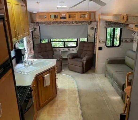RV Rental Living Area