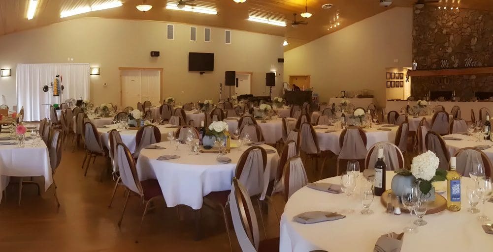 Sunshine Valley decorated wedding venue